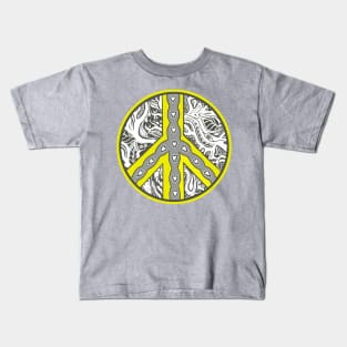 Circle of Peace Tangle Var 6A Kids T-Shirt